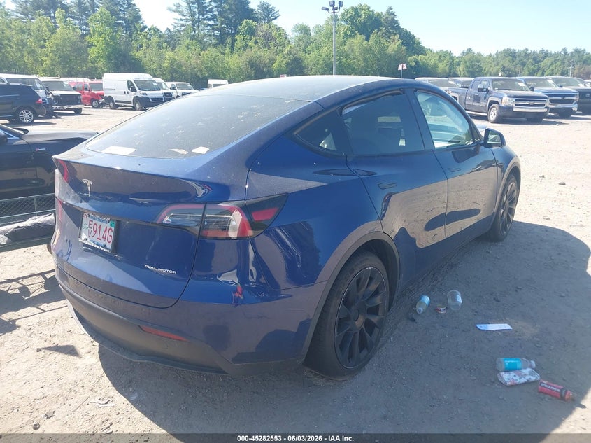2022 Tesla Model y VIN 7SAYGAEE4NF314416 IAAI salvage auction — FRONT END, Salvage (Massachusetts), sold $8,975 on 2026-08-01 (photo 4)