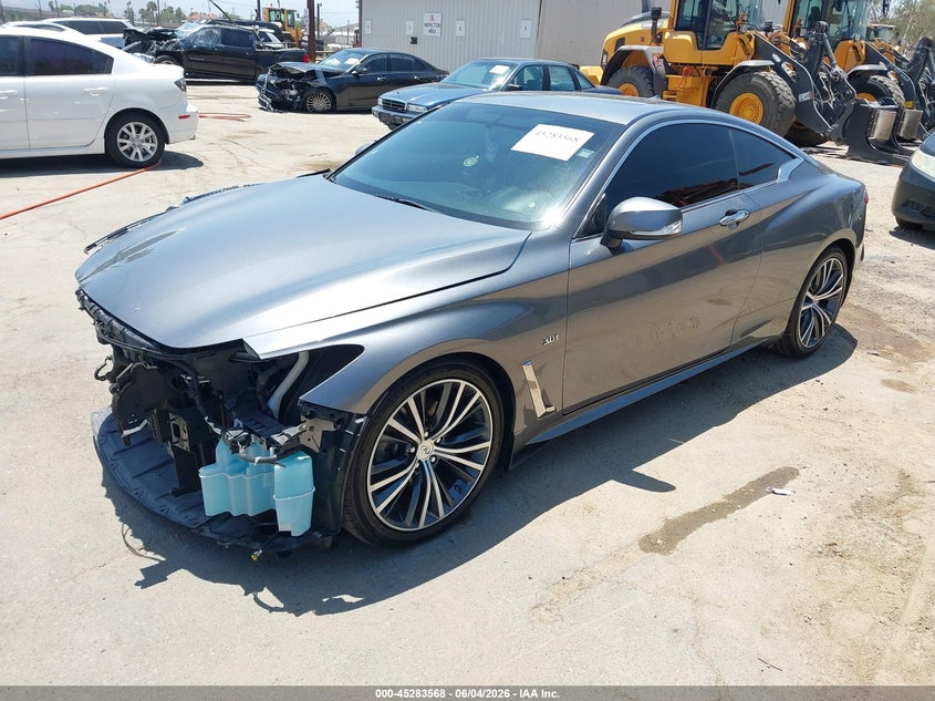 2017 Infiniti Q60 VIN JN1EV7EK3HM360851 IAAI salvage auction — FRONT END, Salvage Title, sold $3,250 on 2026-07-21 (photo 2)