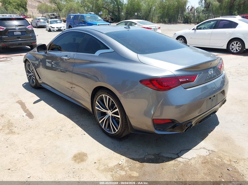 2017 Infiniti Q60 VIN JN1EV7EK3HM360851 IAAI salvage auction — FRONT END, Salvage Title, sold $3,250 on 2026-07-21 (photo 3)