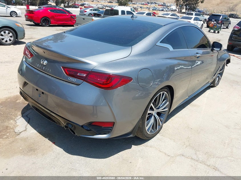 2017 Infiniti Q60 VIN JN1EV7EK3HM360851 IAAI salvage auction — FRONT END, Salvage Title, sold $3,250 on 2026-07-21 (photo 4)