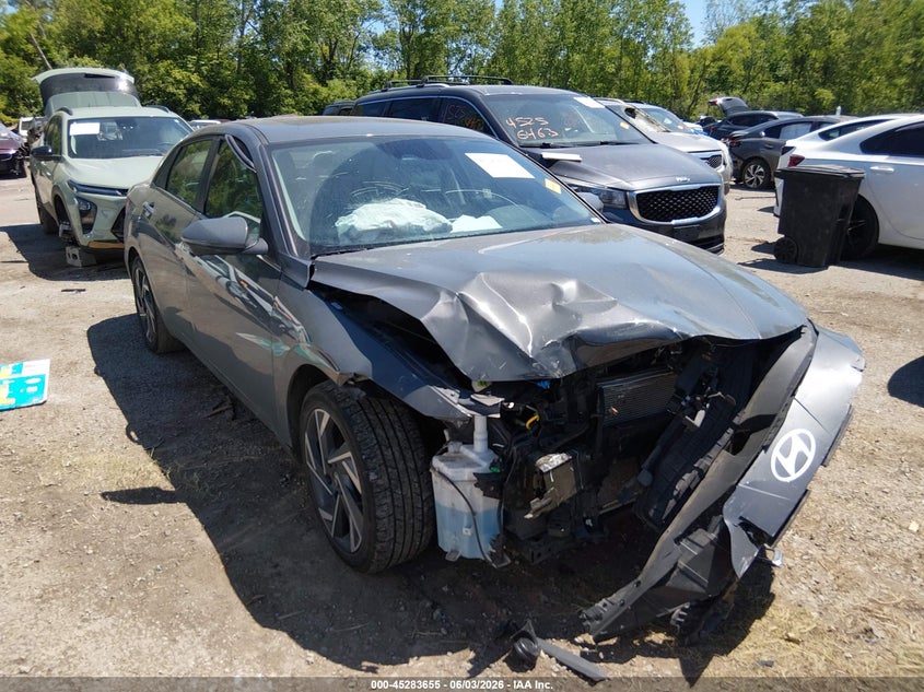 2024 Hyundai Elantra VIN KMHLP4DG9RU740428 IAAI salvage auction — FRONT END, Salvage Title, sold $2,000 on 2026-07-28 (photo 1)