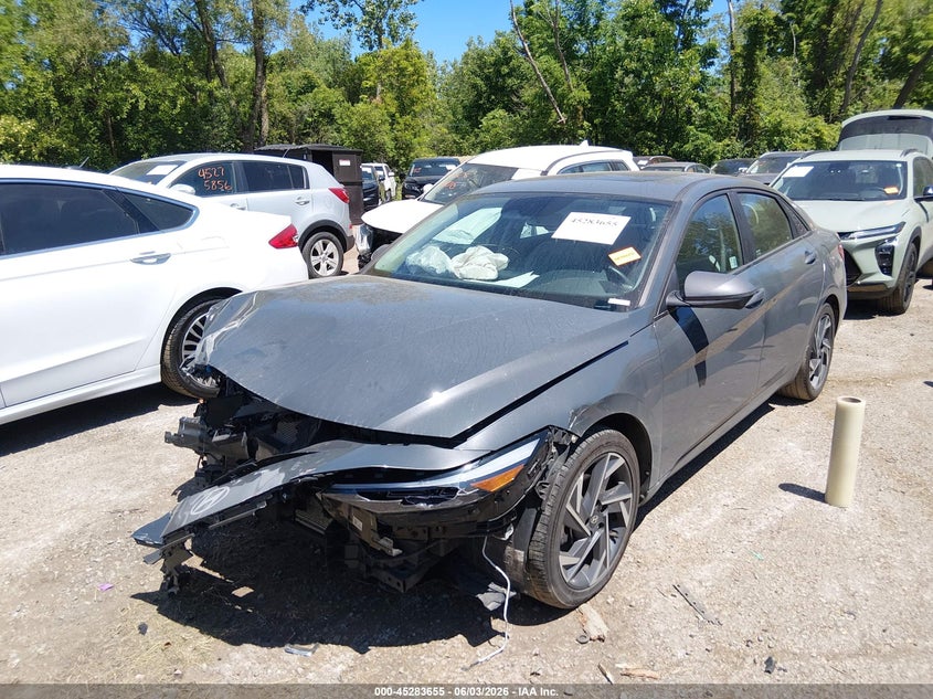 2024 Hyundai Elantra VIN KMHLP4DG9RU740428 IAAI salvage auction — FRONT END, Salvage Title, sold $2,000 on 2026-07-28 (photo 2)