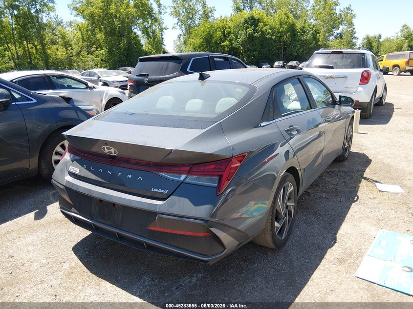 2024 Hyundai Elantra VIN KMHLP4DG9RU740428 IAAI salvage auction — FRONT END, Salvage Title, sold $2,000 on 2026-07-28 (photo 4)