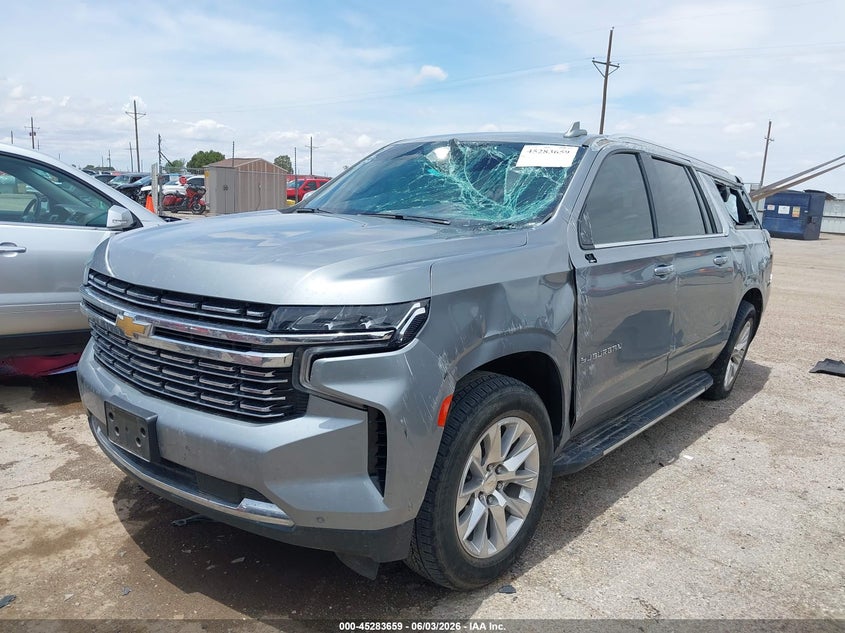 2023 Chevrolet Suburban VIN 1GNSCFKD9PR527745 IAAI salvage auction — ROLLOVER, Salvage (Texas), sold $8,300 on 2026-07-28 (photo 2)