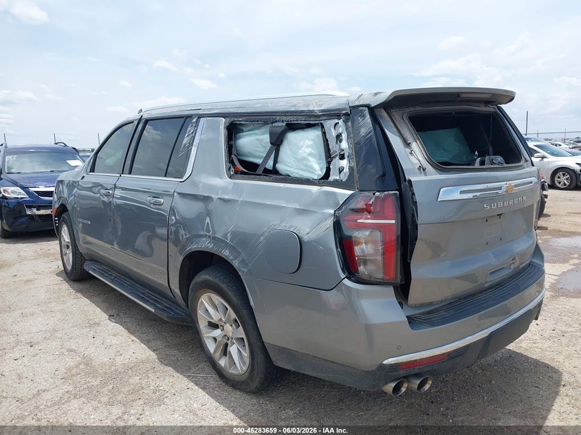 2023 Chevrolet Suburban VIN 1GNSCFKD9PR527745 IAAI salvage auction — ROLLOVER, Salvage (Texas), sold $8,300 on 2026-07-28 (photo 3)