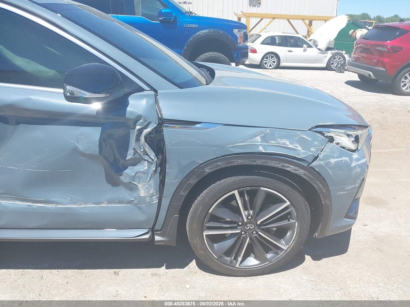 2023 Infiniti Qx55 VIN 3PCAJ5LR2PF101822 IAAI salvage auction — SIDE, Salvage (Illinois), sold $8,900 on 2026-08-21 (photo 6)