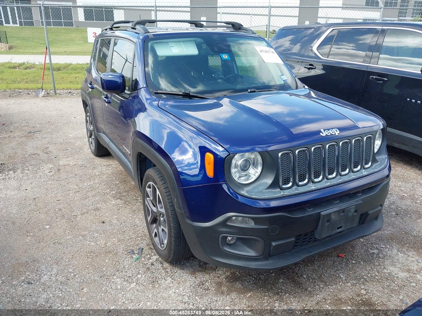 2018 Jeep Renegade VIN ZACCJABB8JPG74147 IAAI salvage auction — NORMAL WEAR, Salvage Title, sold $1,200 on 2026-07-07 (photo 1)