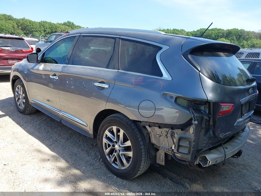 2015 Infiniti Qx60 VIN 5N1AL0MN7FC533340 IAAI salvage auction — REAR END, Wait Title, sold $1,700 on 2026-08-23 (photo 3)