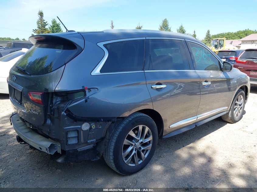 2015 Infiniti Qx60 VIN 5N1AL0MN7FC533340 IAAI salvage auction — REAR END, Wait Title, sold $1,700 on 2026-08-23 (photo 4)
