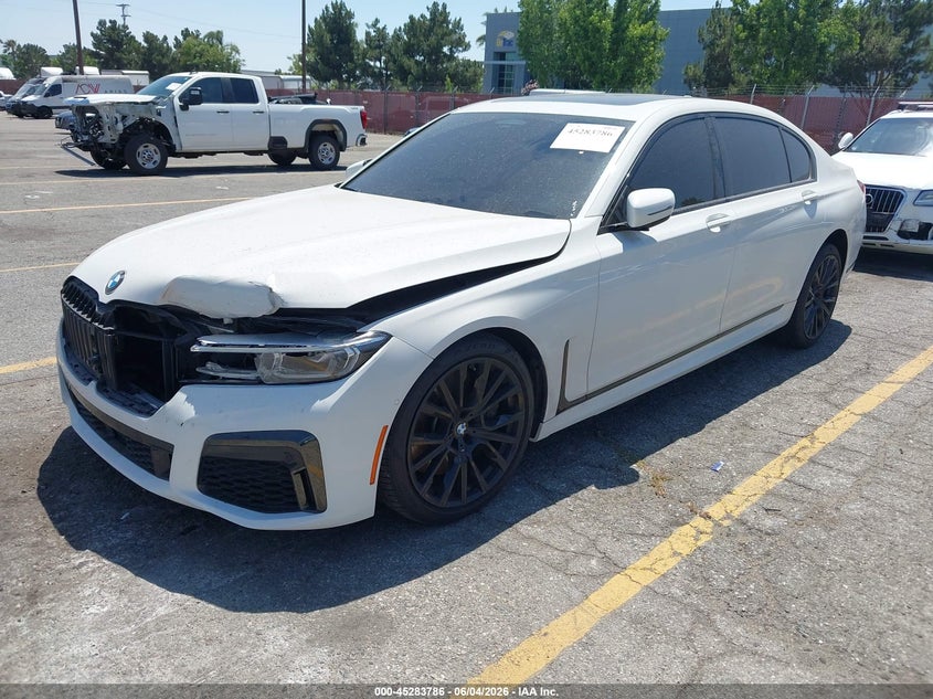 2021 BMW 7er VIN WBA7U2C00MCF14736 IAAI salvage auction — FRONT END, Salvage Title, sold $25,550 on 2026-07-07 (photo 2)