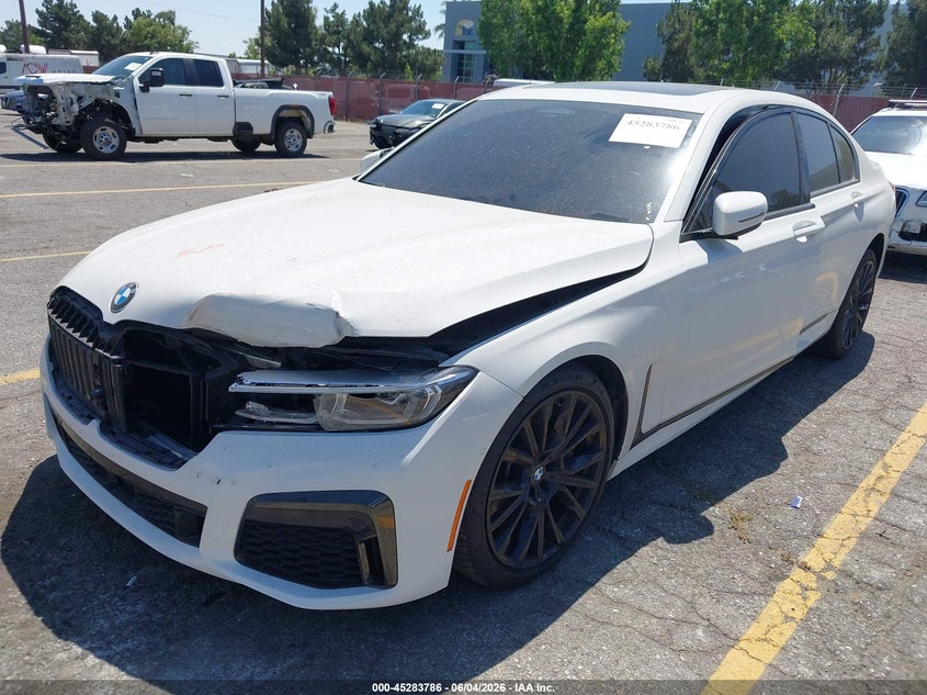 2021 BMW 7er VIN WBA7U2C00MCF14736 IAAI salvage auction — FRONT END, Salvage Title, sold $25,550 on 2026-07-07 (photo 6)