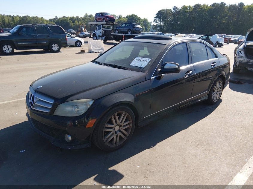 2008 Mercedes-benz C-klasse VIN WDDGF54X58F089449 IAAI salvage auction — REAR END, Salvage (North Carolina), sold $475 on 2026-07-08 (photo 2)