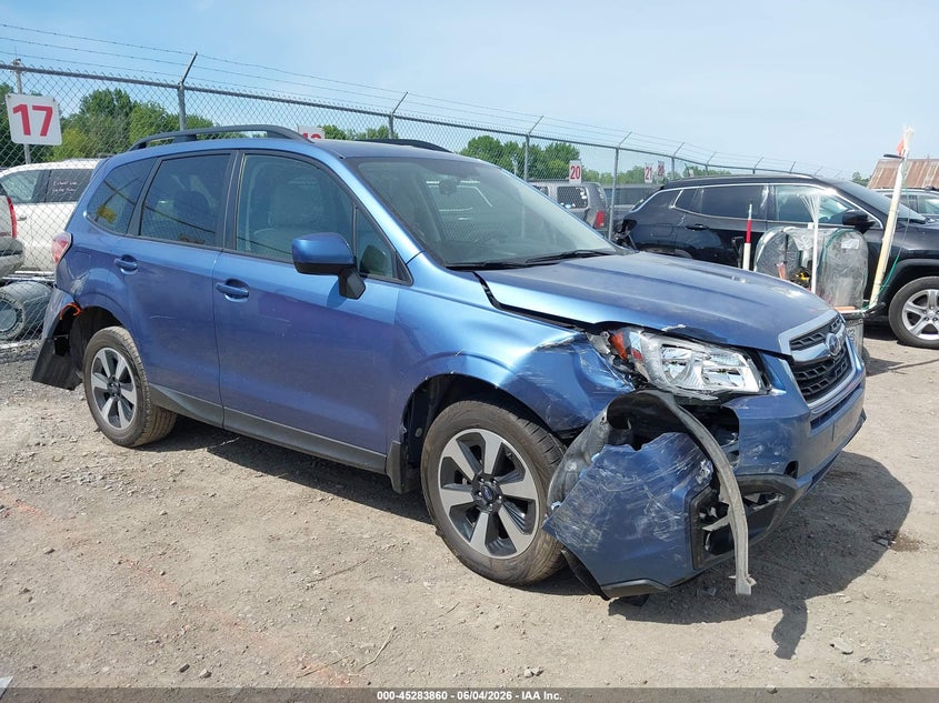 2018 Subaru Forester VIN JF2SJAEC6JH455289 IAAI salvage auction — REAR END, Mv-907A (New York), sold $475 on 2026-07-23 (photo 1)