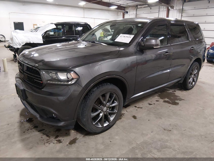 2017 Dodge Durango VIN 1C4RDJDG1HC896988 IAAI salvage auction — HAIL, Salvage Title, sold $3,900 on 2026-07-19 (photo 2)