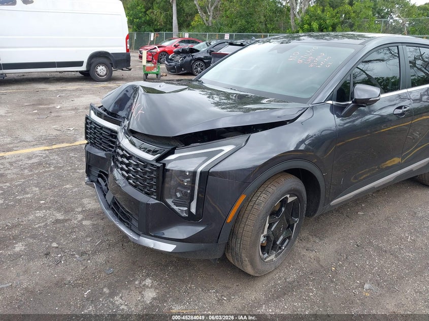 2026 Kia Sportage VIN 5XYK33DF9TG435940 IAAI salvage auction — FRONT END, Salvage Title, sold $4,950 on 2026-07-29 (photo 6)