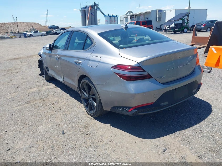 2023 Genesis G70 VIN KMTG34TA5PU132239 IAAI salvage auction — FRONT END, Salvage Title, sold $4,275 on 2026-07-21 (photo 3)