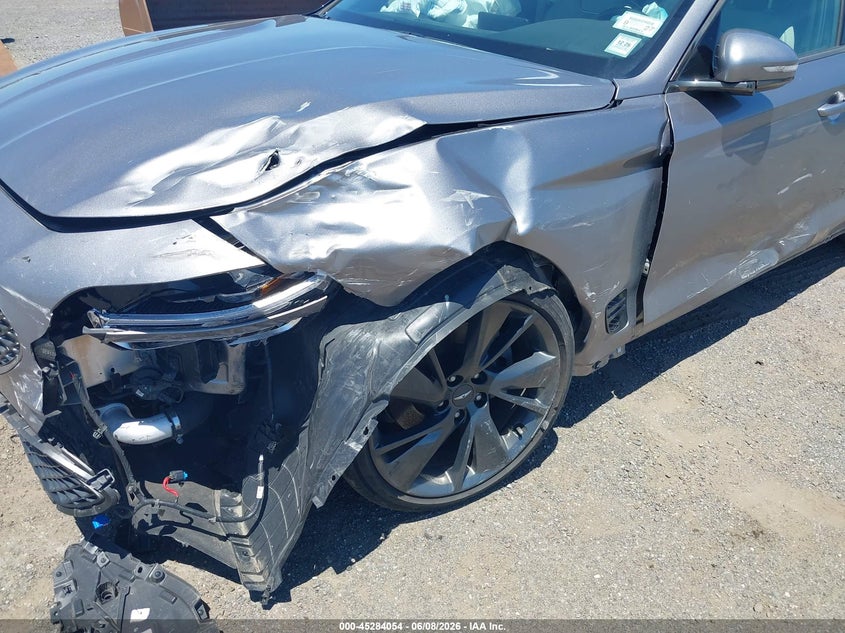 2023 Genesis G70 VIN KMTG34TA5PU132239 IAAI salvage auction — FRONT END, Salvage Title, sold $4,275 on 2026-07-21 (photo 6)