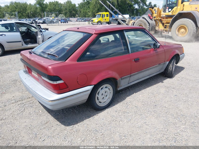 1990 Ford Escort VIN 1FAPP9196LW172181 IAAI salvage auction — NORMAL WEAR, Clear (Montana), sold $200 on 2026-07-08 (photo 4)