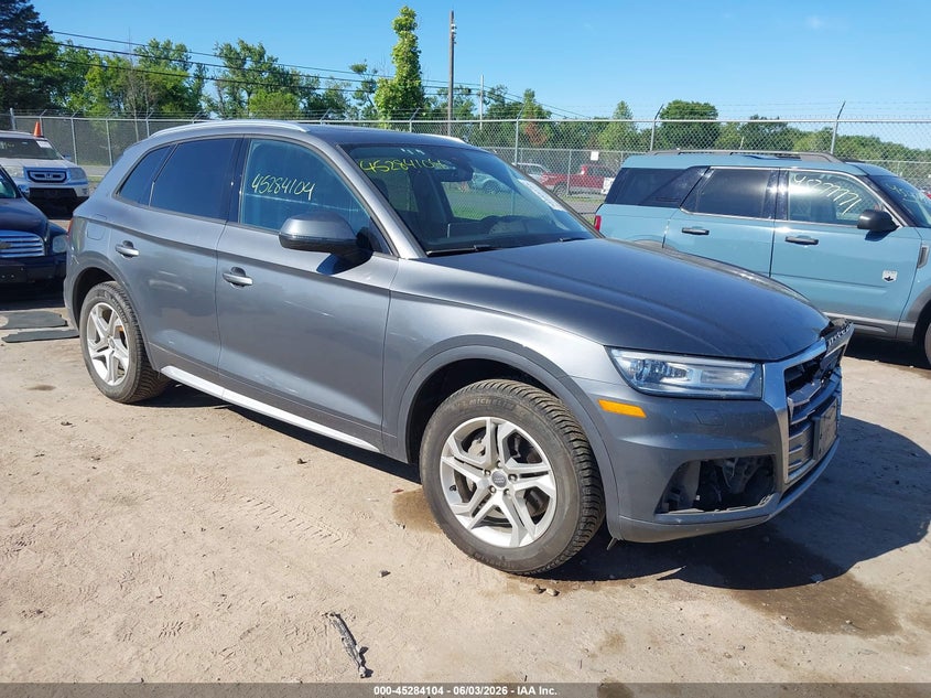 2018 Audi Q5 VIN WA1ANAFY5J2116576 IAAI salvage auction — FRONT END, Clear (Virginia), sold $5,500 on 2026-07-28 (photo 1)