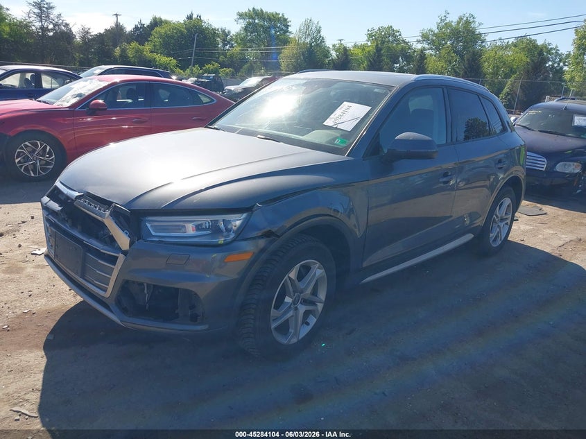 2018 Audi Q5 VIN WA1ANAFY5J2116576 IAAI salvage auction — FRONT END, Clear (Virginia), sold $5,500 on 2026-07-28 (photo 2)
