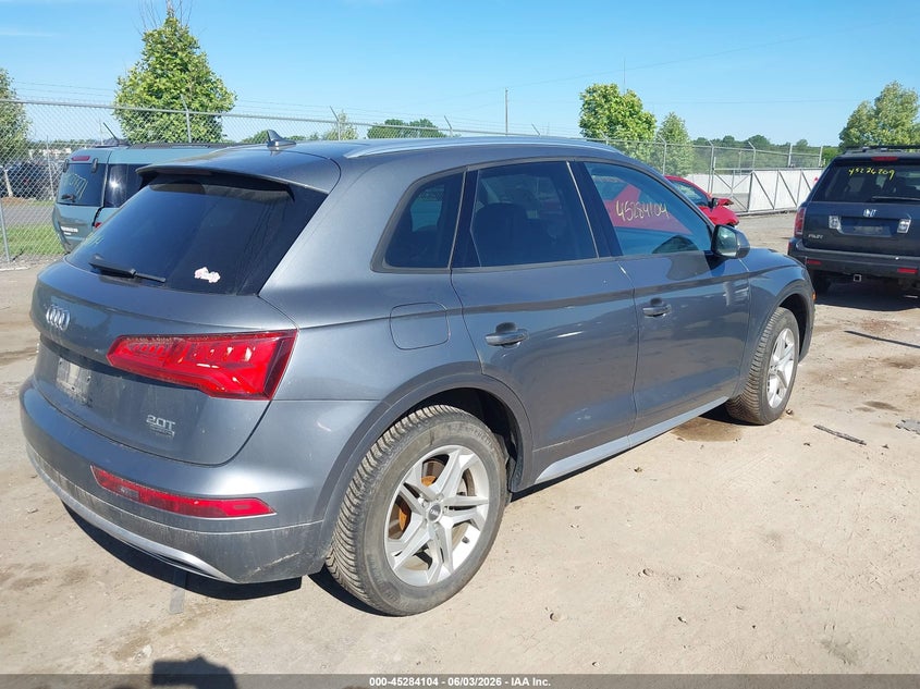 2018 Audi Q5 VIN WA1ANAFY5J2116576 IAAI salvage auction — FRONT END, Clear (Virginia), sold $5,500 on 2026-07-28 (photo 4)
