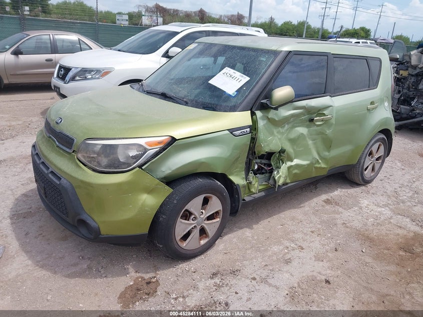 2016 Kia Soul VIN KNDJN2A23G7844245 IAAI salvage auction — LEFT SIDE, Salvage Title, sold $1,000 on 2026-07-13 (photo 2)
