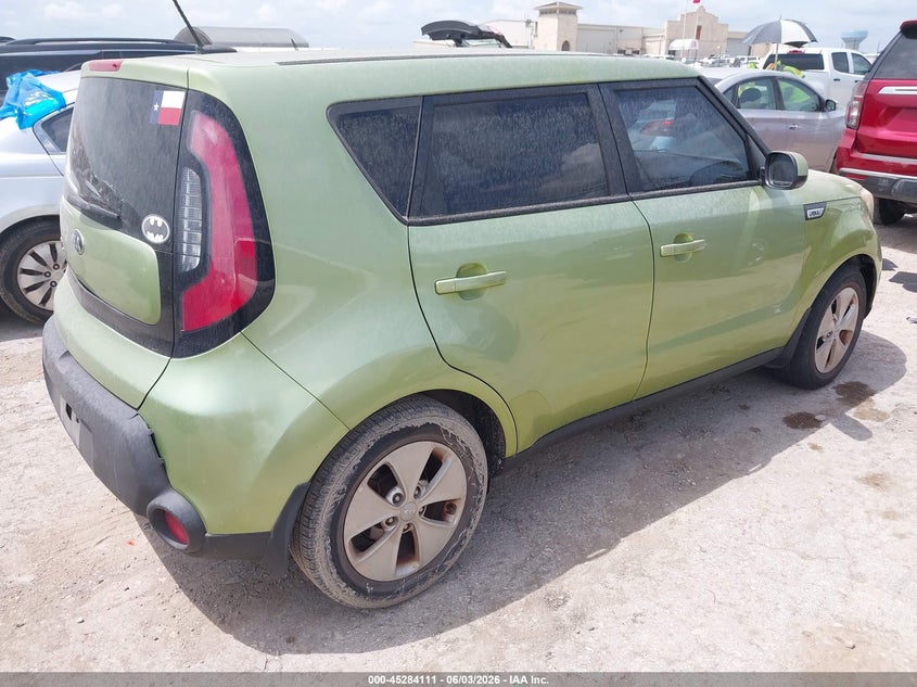 2016 Kia Soul VIN KNDJN2A23G7844245 IAAI salvage auction — LEFT SIDE, Salvage Title, sold $1,000 on 2026-07-13 (photo 4)