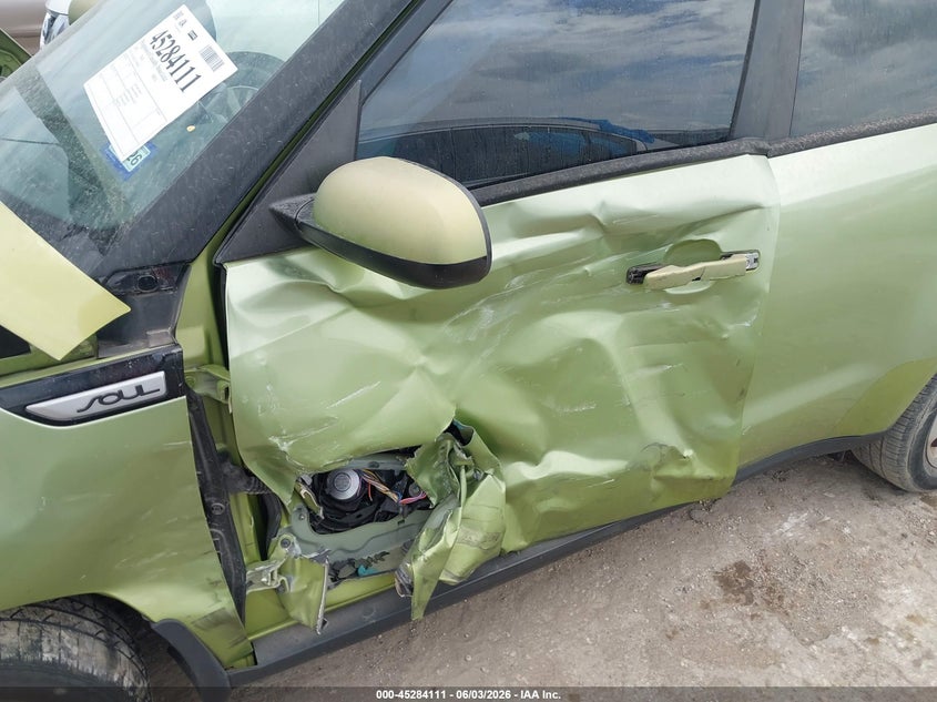 2016 Kia Soul VIN KNDJN2A23G7844245 IAAI salvage auction — LEFT SIDE, Salvage Title, sold $1,000 on 2026-07-13 (photo 6)