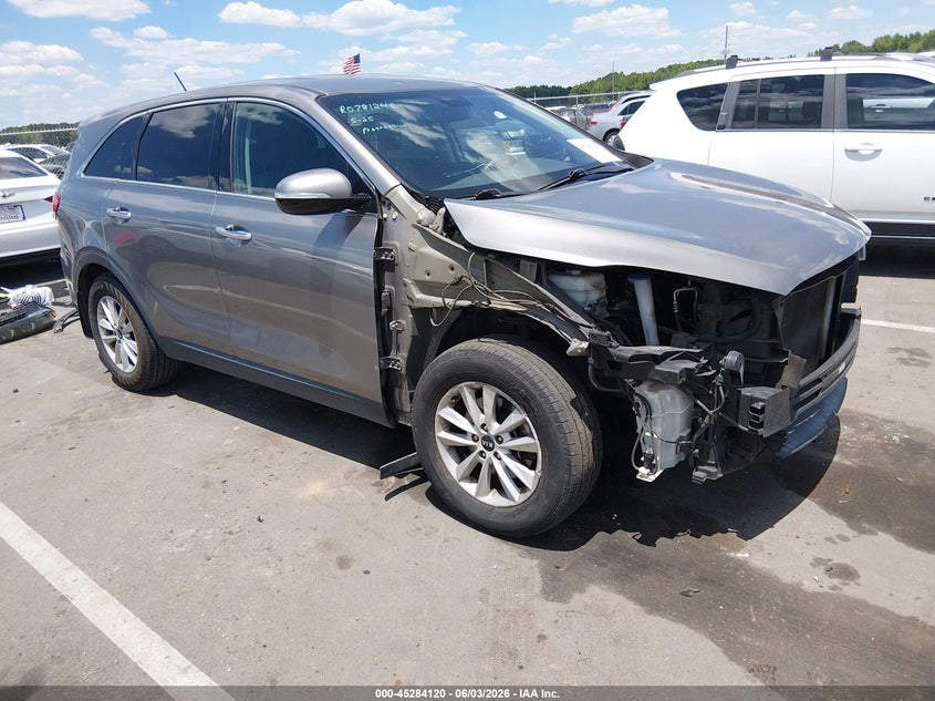 2019 Kia Sorento VIN 5XYPG4A39KG546626 IAAI salvage auction — FRONT END, Salvage Title, sold $1,550 on 2026-07-22 (photo 1)