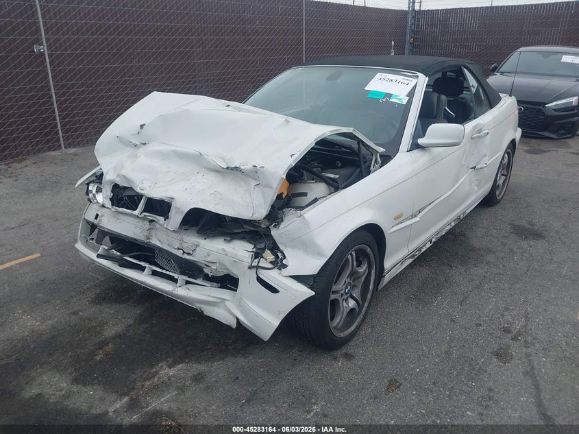 2002 BMW 3 series VIN WBABS53492JU89734 IAAI salvage auction — FRONT END, Salvage (California), sold $1,250 on 2026-07-20 (photo 2)
