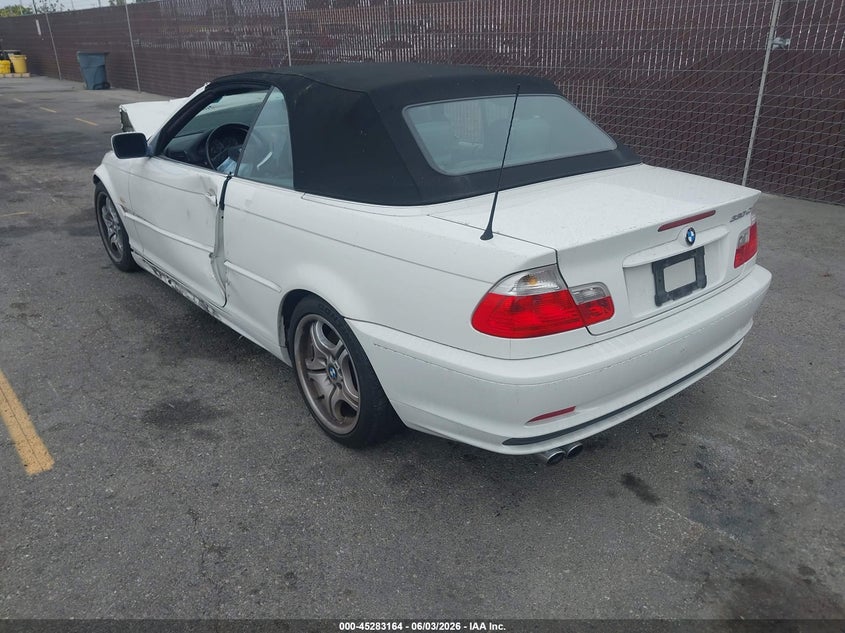 2002 BMW 3 series VIN WBABS53492JU89734 IAAI salvage auction — FRONT END, Salvage (California), sold $1,250 on 2026-07-20 (photo 3)