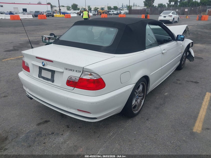 2002 BMW 3 series VIN WBABS53492JU89734 IAAI salvage auction — FRONT END, Salvage (California), sold $1,250 on 2026-07-20 (photo 4)