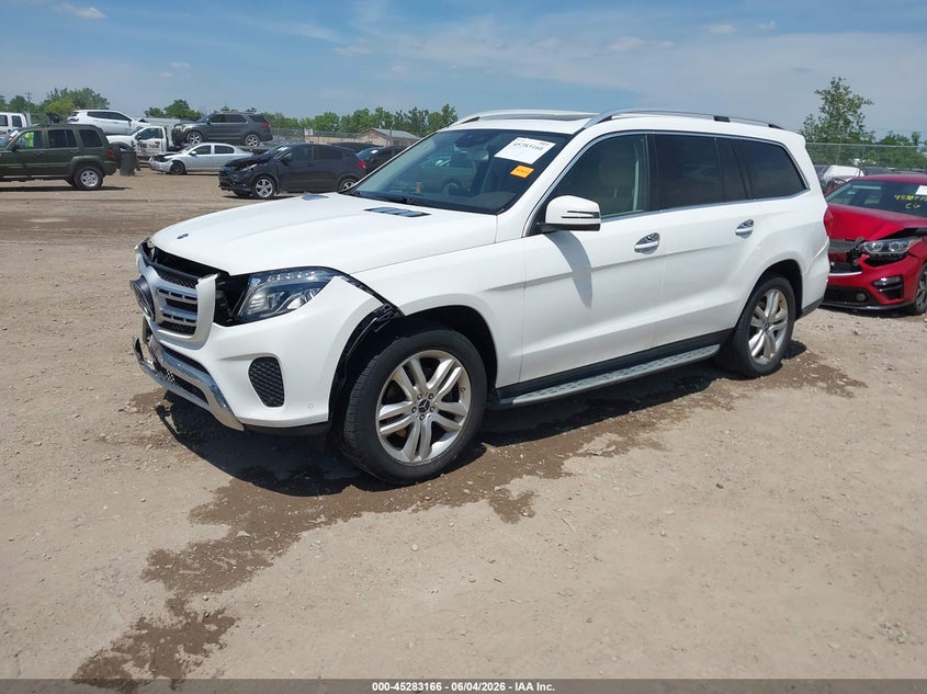 2017 Mercedes-benz Gls-klasse VIN 4JGDF6EE9HA824085 IAAI salvage auction — FRONT & REAR, Salvage (Ohio), sold $7,500 on 2026-07-30 (photo 2)