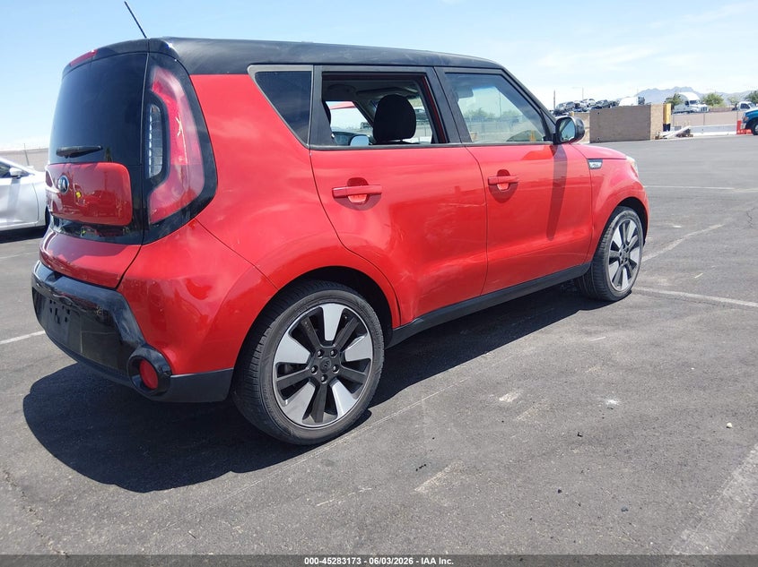 2016 Kia Soul VIN KNDJP3A51G7293663 IAAI salvage auction — RIGHT SIDE, Salvage Title, sold $875 on 2026-07-10 (photo 4)