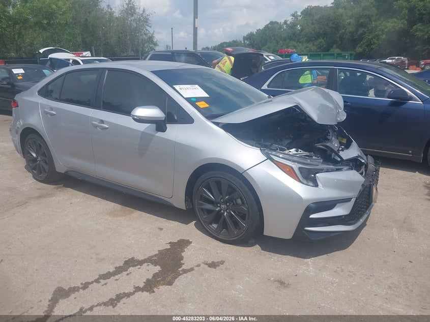 2024 Toyota Corolla VIN JTDS4MCE1RJ105584 IAAI salvage auction — FRONT END, Salvage Title, sold $6,175 on 2026-07-15 (photo 1)