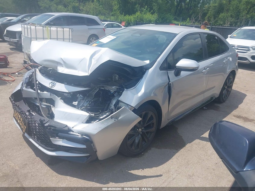 2024 Toyota Corolla VIN JTDS4MCE1RJ105584 IAAI salvage auction — FRONT END, Salvage Title, sold $6,175 on 2026-07-15 (photo 2)