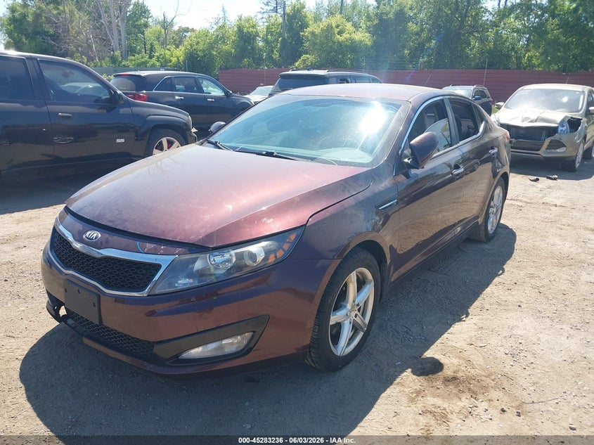 2013 Kia Optima VIN 5XXGM4A75DG123481 IAAI salvage auction — THEFT, Salvage Title, sold $700 on 2026-07-09 (photo 2)