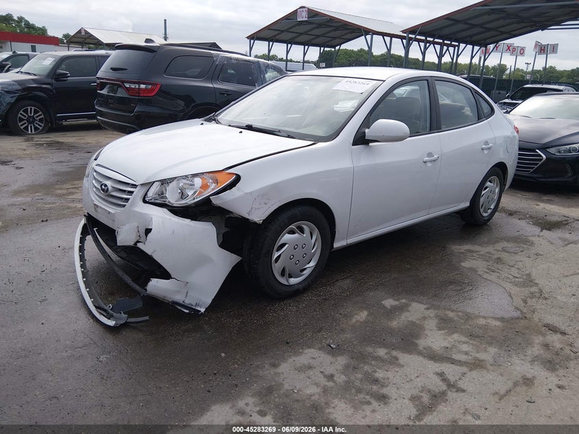 2010 Hyundai Elantra VIN KMHDU4AD4AU850153 IAAI salvage auction — FRONT END, Salvage - Greater Than 75% (Maryland), sold $250 on 2026-07-11 (photo 2)