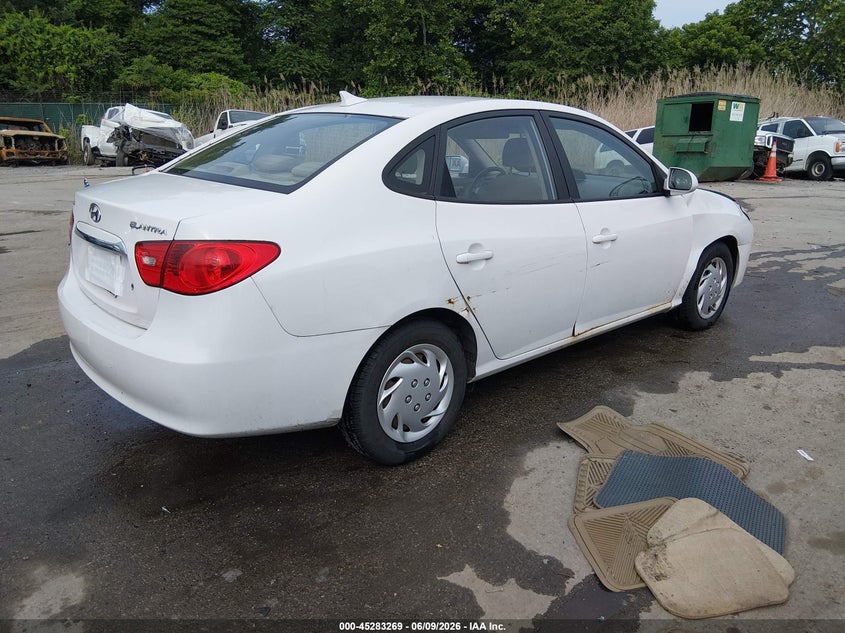 2010 Hyundai Elantra VIN KMHDU4AD4AU850153 IAAI salvage auction — FRONT END, Salvage - Greater Than 75% (Maryland), sold $250 on 2026-07-11 (photo 4)