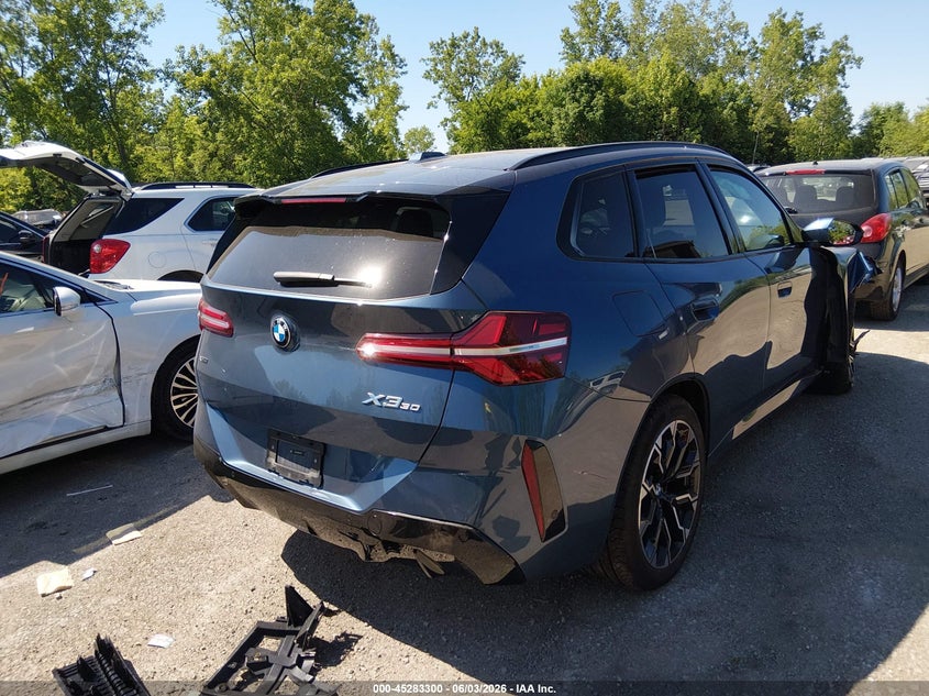 2025 BMW X3 VIN 5UX53GP06S9018365 IAAI salvage auction — RIGHT FRONT, Salvage Title, sold $23,750 on 2026-07-20 (photo 4)