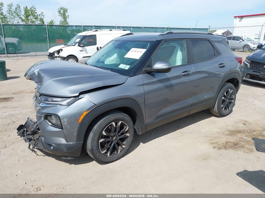 2021 Chevrolet Trailblazer VIN KL79MPSL0MB033907 IAAI salvage auction — FRONT END, Salvage Title, sold $1,500 on 2026-07-14 (photo 2)