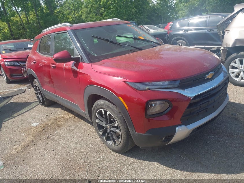 2021 Chevrolet Trailblazer VIN KL79MPS22MB074904 IAAI salvage auction — LEFT SIDE, Salvage Title, sold $25 on 2026-07-21 (photo 1)