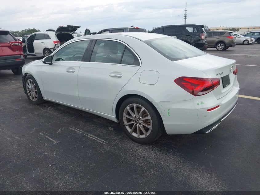 2020 Mercedes-benz A-klasse VIN WDD3G4EB5LW041774 IAAI salvage auction — FRONT END, Rebuildable (Florida), sold $5,100 on 2026-07-30 (photo 3)