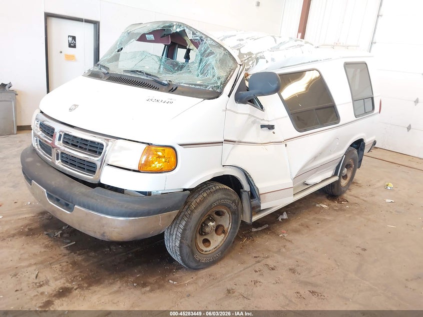 1998 Dodge Ram van VIN 2B6HB11X6WK124445 IAAI salvage auction — STORM DAMAGE, Scrap (Michigan), sold $275 on 2026-07-07 (photo 2)