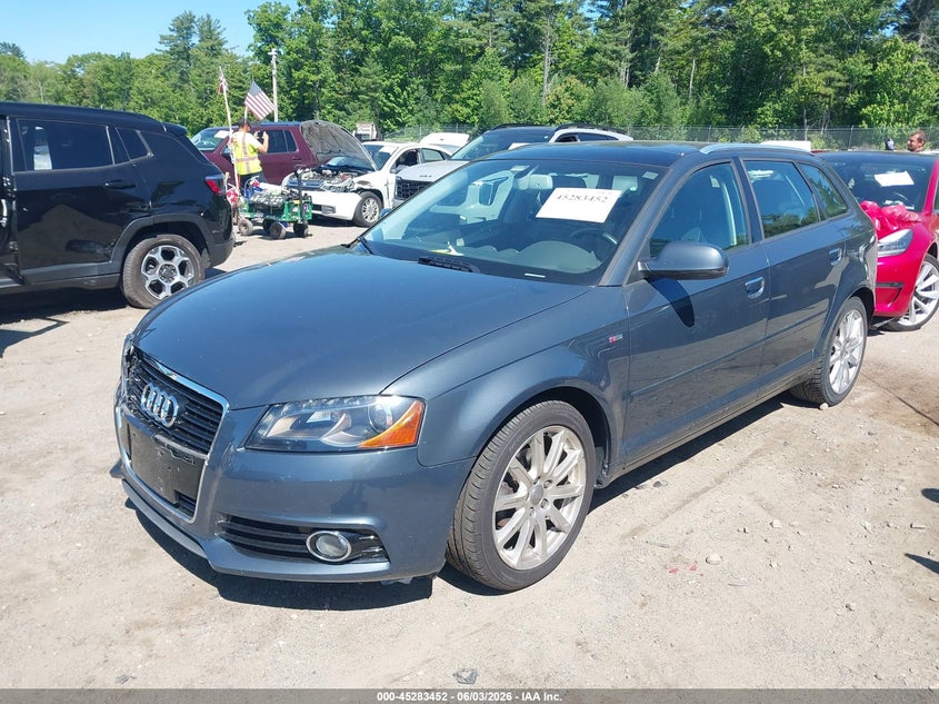 2013 Audi A3 VIN WAUKJAFM4DA018407 IAAI salvage auction — FRONT END, Salvage (Massachusetts), sold $1,400 on 2026-07-10 (photo 2)