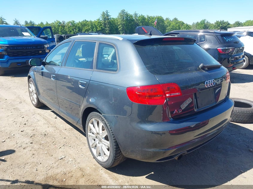 2013 Audi A3 VIN WAUKJAFM4DA018407 IAAI salvage auction — FRONT END, Salvage (Massachusetts), sold $1,400 on 2026-07-10 (photo 3)