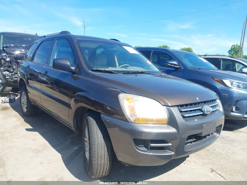 2008 Kia Sportage VIN KNDJE723287543410 IAAI salvage auction — NORMAL WEAR, Original (Ohio), sold $675 on 2026-07-14 (photo 1)