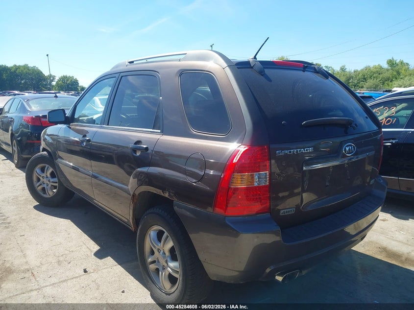 2008 Kia Sportage VIN KNDJE723287543410 IAAI salvage auction — NORMAL WEAR, Original (Ohio), sold $675 on 2026-07-14 (photo 3)