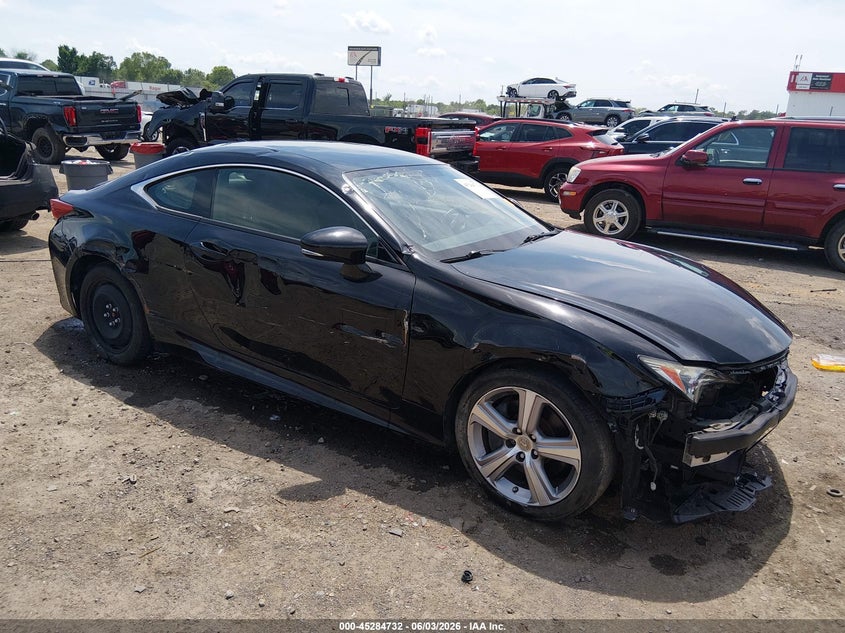 2016 Lexus Rc VIN JTHHA5BC0G5002380 IAAI salvage auction — FRONT & REAR, Clear (Arkansas), sold $5,275 on 2026-07-22 (photo 1)