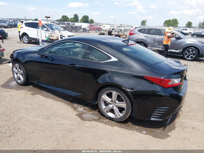 2016 Lexus Rc VIN JTHHA5BC0G5002380 IAAI salvage auction — FRONT & REAR, Clear (Arkansas), sold $5,275 on 2026-07-22 (photo 3)